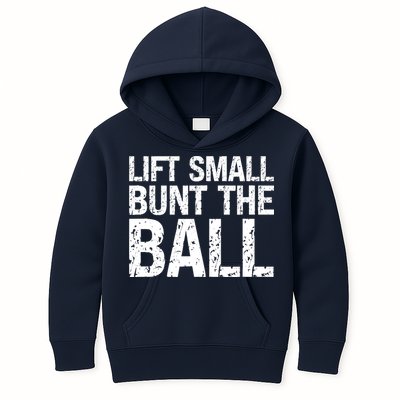Baseball Batter Batting Strategy Lift Small Bunt The Ball Kids Hoodie