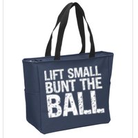 Baseball Batter Batting Strategy Lift Small Bunt The Ball Zip Tote Bag