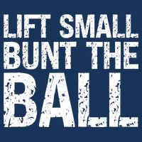 Baseball Batter Batting Strategy Lift Small Bunt The Ball Zip Tote Bag