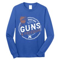 Beer: Beer Bbq Guns And Freedom Bbq Sayings Gift Long Sleeve Shirt