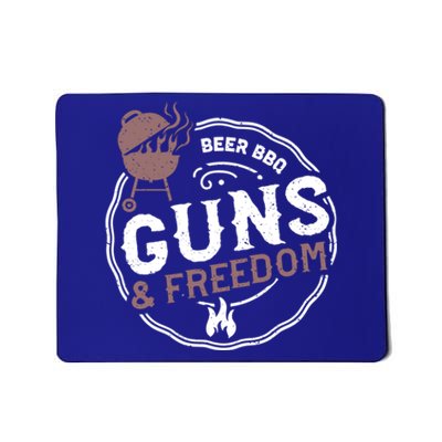 Beer: Beer Bbq Guns And Freedom Bbq Sayings Gift Mousepad