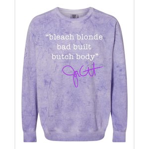 Bleach Blonde Bad Built Butch Body Jasmine Crockett Colorblast Crewneck Sweatshirt