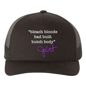 Bleach Blonde Bad Built Butch Body Jasmine Crockett Yupoong Adult 5-Panel Trucker Hat