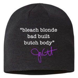 Bleach Blonde Bad Built Butch Body Jasmine Crockett Sustainable Beanie