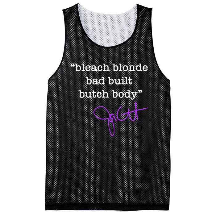 Bleach Blonde Bad Built Butch Body Jasmine Crockett Mesh Reversible Basketball Jersey Tank