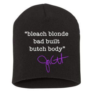 Bleach Blonde Bad Built Butch Body Jasmine Crockett Short Acrylic Beanie