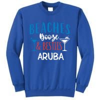 Beaches Booze Besties Bachelorette Aruba Trip Gift Sweatshirt