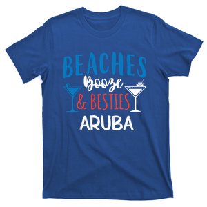 Beaches Booze Besties Bachelorette Aruba Trip Gift T-Shirt