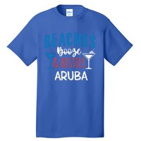 Beaches Booze Besties Bachelorette Aruba Trip Gift Tall T-Shirt