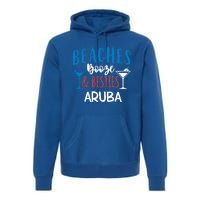 Beaches Booze Besties Bachelorette Aruba Trip Gift Premium Hoodie