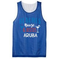 Beaches Booze Besties Bachelorette Aruba Trip Gift Mesh Reversible Basketball Jersey Tank