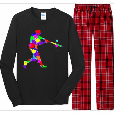 Baseball Batter Long Sleeve Pajama Set