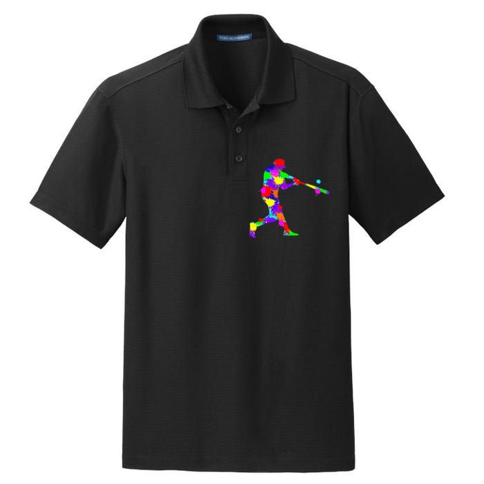 Baseball Batter Dry Zone Grid Polo