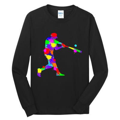 Baseball Batter Tall Long Sleeve T-Shirt