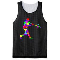 Baseball Batter Mesh Reversible Basketball Jersey Tank