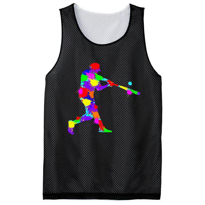 Baseball Batter Mesh Reversible Basketball Jersey Tank