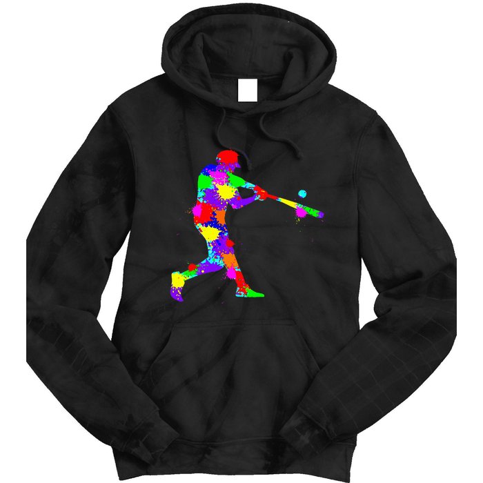 Baseball Batter Tie Dye Hoodie