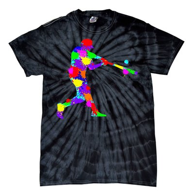 Baseball Batter Tie-Dye T-Shirt