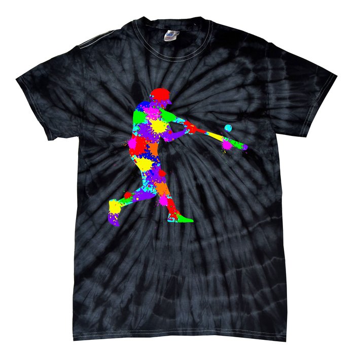 Baseball Batter Tie-Dye T-Shirt