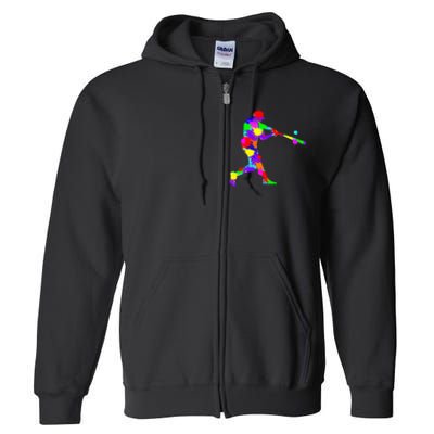 Baseball Batter Full Zip Hoodie