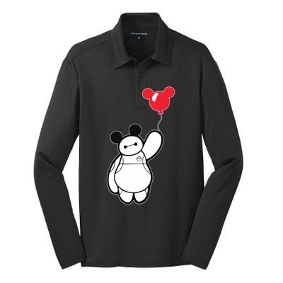 Baymax Baloon Silk Touch Performance Long Sleeve Polo