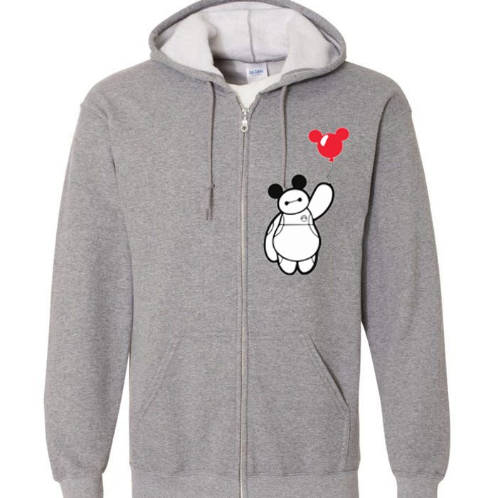 Baymax Baloon Full Zip Hoodie