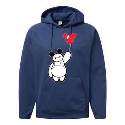 Baymax Baloon Performance Fleece Hoodie