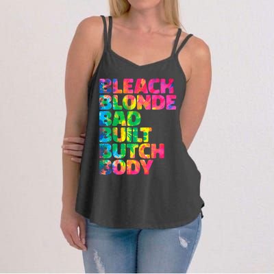 Bleach Blonde Bad Built Butch Body Women's Strappy Tank