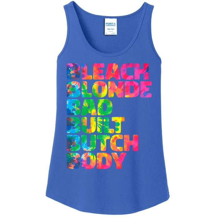 Bleach Blonde Bad Built Butch Body Ladies Essential Tank