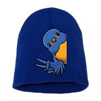 Bluebird Bird Short Acrylic Beanie