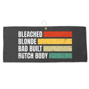 Bleached Blonde Bad Built Butch Body Large Microfiber Waffle Golf Towel