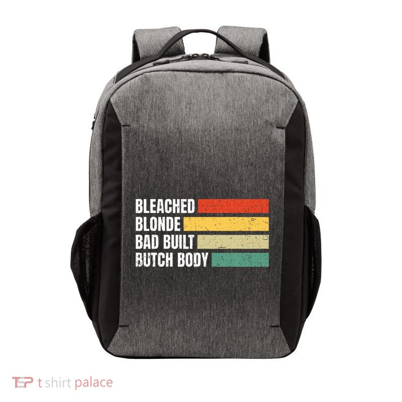 Bleached Blonde Bad Built Butch Body Vector Backpack