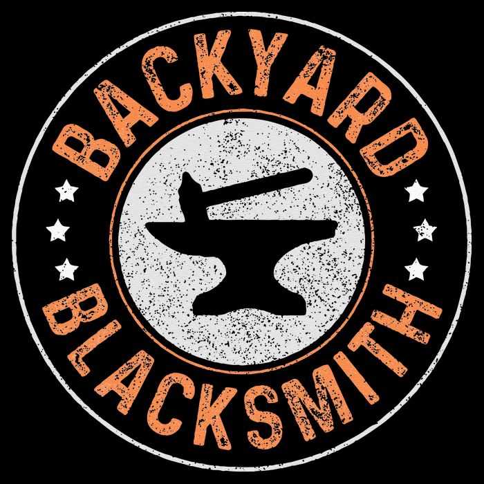 Blacksmith Backyard Blacksmithing Forge Forging Gift Flat Bill Trucker Hat