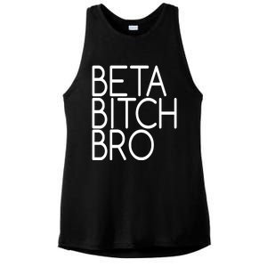 Beta Bitch Bro Ladies PosiCharge Tri-Blend Wicking Tank