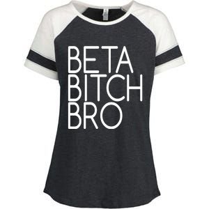 Beta Bitch Bro Enza Ladies Jersey Colorblock Tee