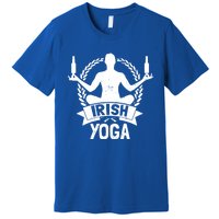 Balance Beer Bottles Design Irish Yoga Funny Gift Premium T-Shirt