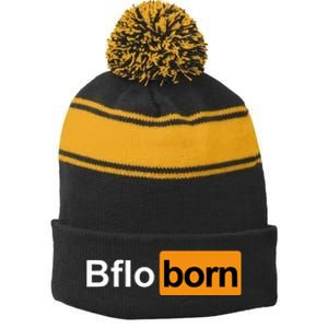 Bflo Born Stripe Pom Pom Beanie