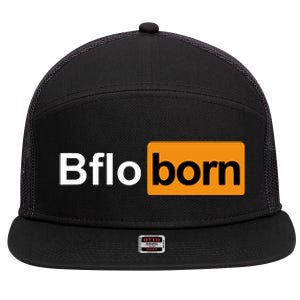 Bflo Born 7 Panel Mesh Trucker Snapback Hat