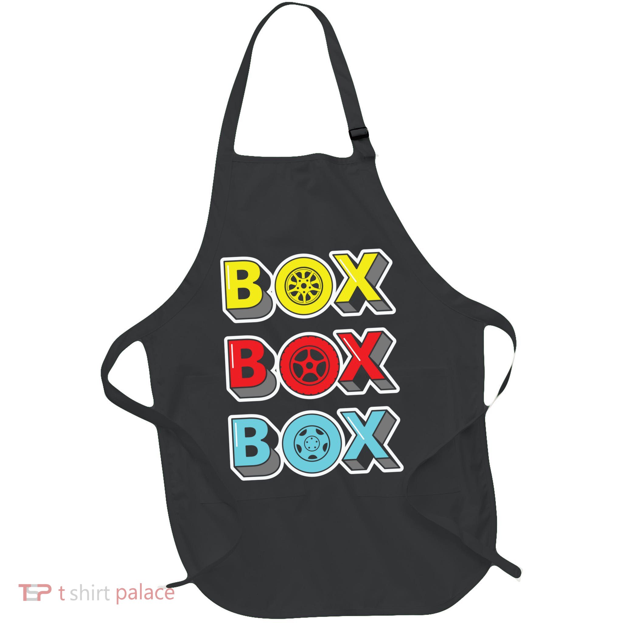 Box Box Box Retro Vintage Racing Apron