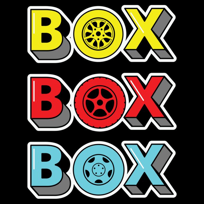 Box Box Box Retro Vintage Racing Backpack