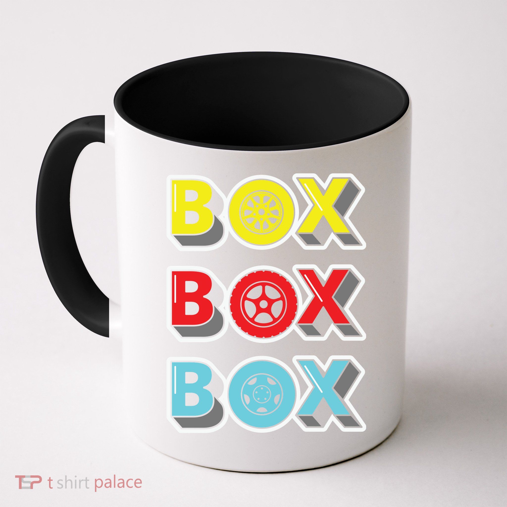 Box Box Box Retro Vintage Racing Mug