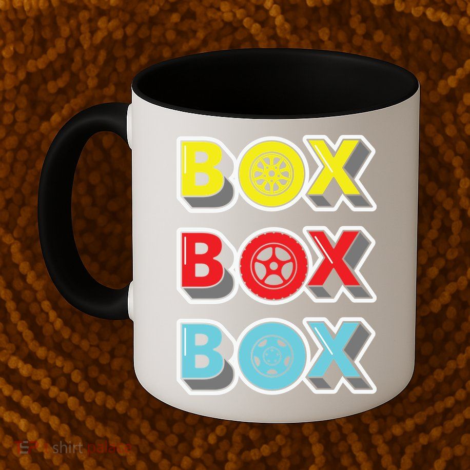 Box Box Box Retro Vintage Racing Mug
