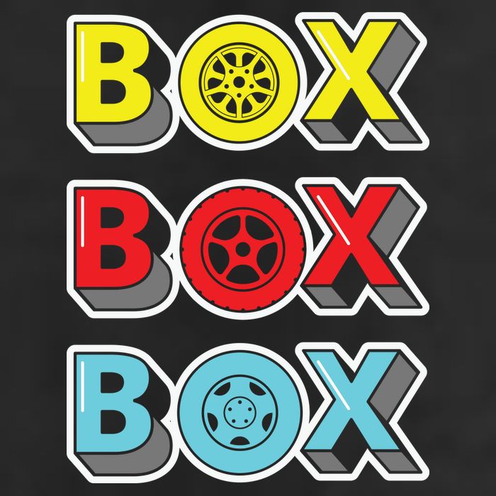 Box Box Box Retro Vintage Racing Beanie