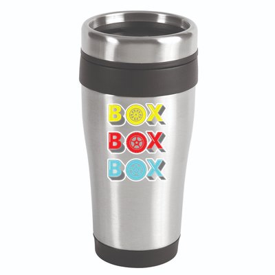 Box Box Box Retro Vintage Racing 16oz Travel Tumbler