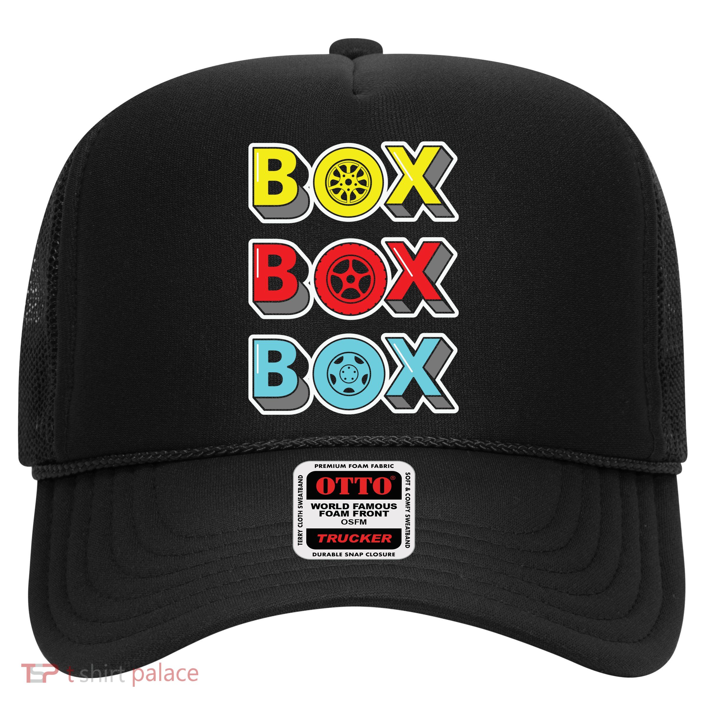 Box Box Box Retro Vintage Racing Trucker Hat