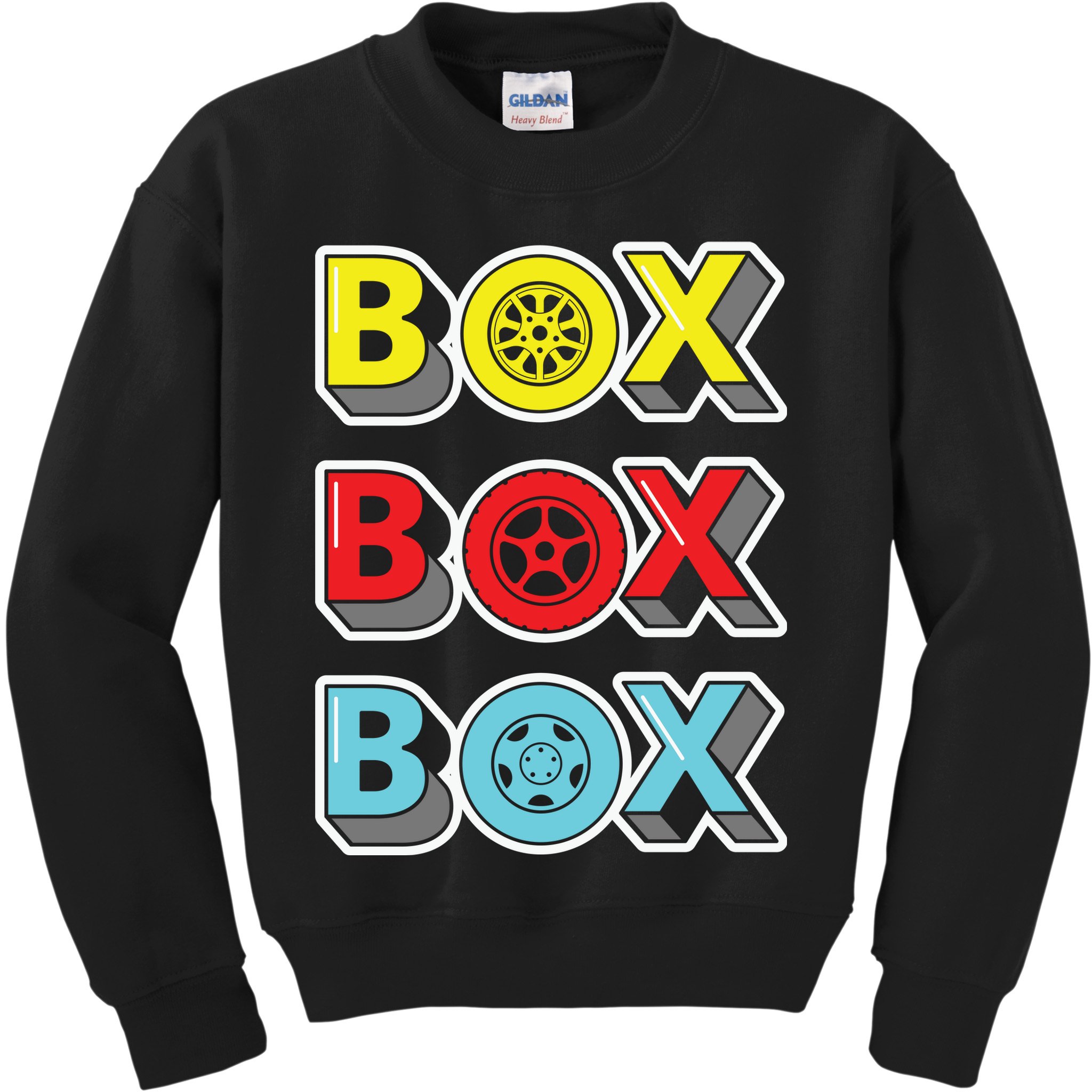 Box Box Box Retro Vintage Racing Kids Sweatshirt