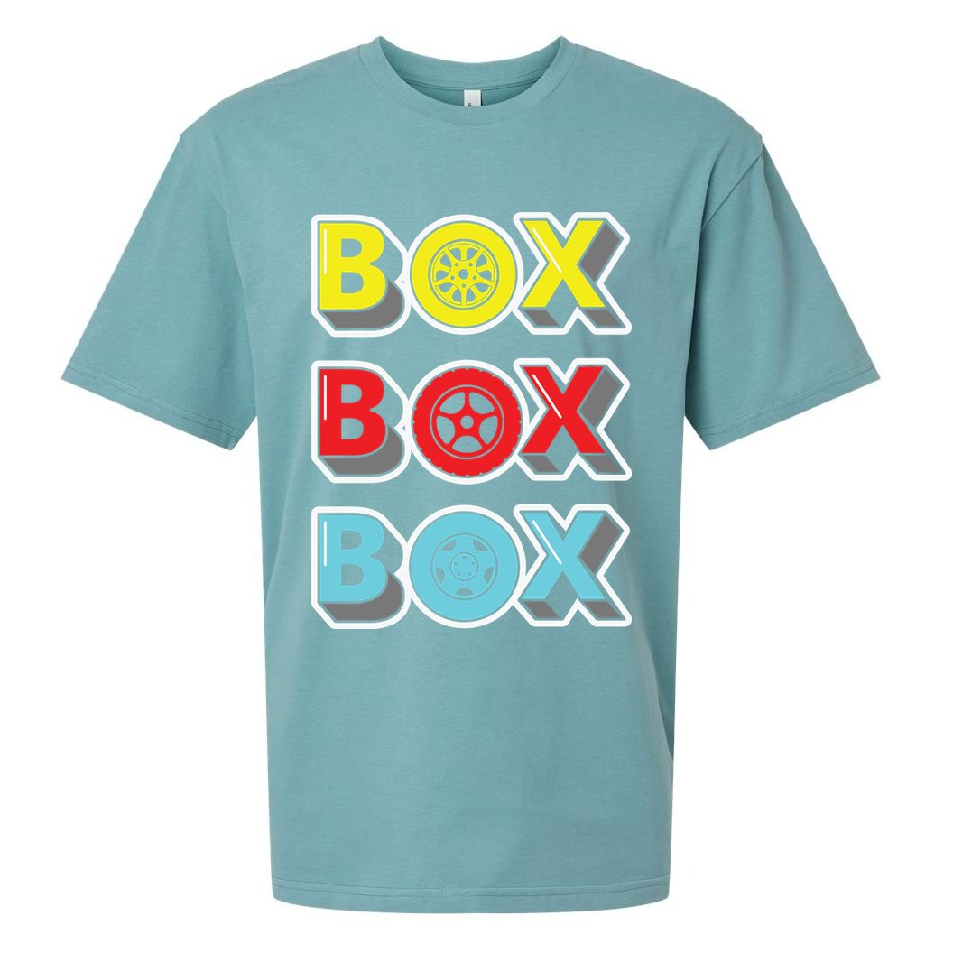 Box Box Box Retro Vintage Racing Sueded Cloud Jersey T-Shirt