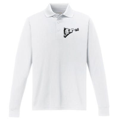 Boop Bear Performance Long Sleeve Polo