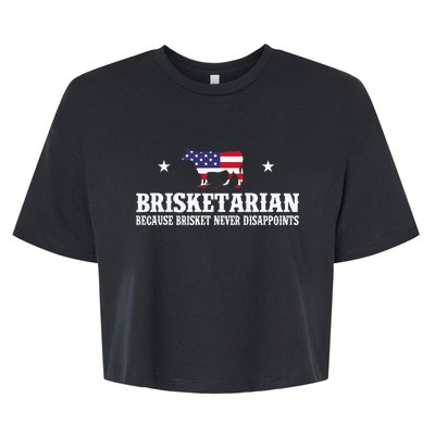 Brisketarian Because Brisket Never Disappoints Bella+Canvas Jersey Crop Tee