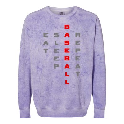 Baseball Baseball Colorblast Crewneck Sweatshirt